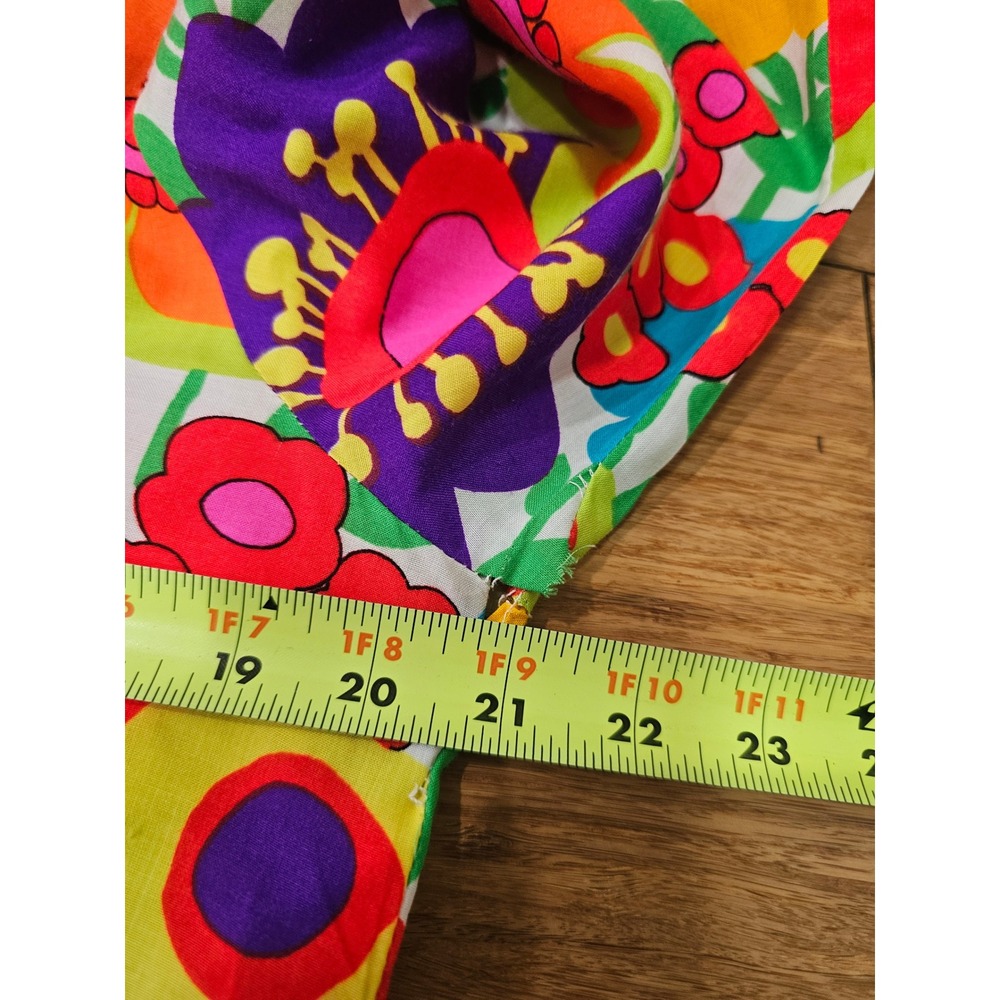 Keyloun Kaftan Maxi Dress Med Vintage 60s 70s Psychedelic Flower Power Retro Mod - Picture 13 of 14